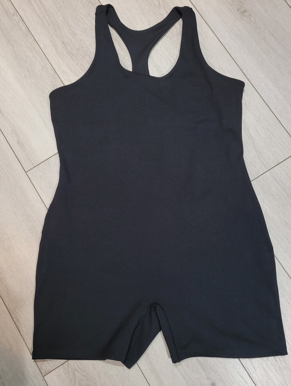 Ardene Move Women's One Piece Athleisure Racer Back Romper XL Black Yoga